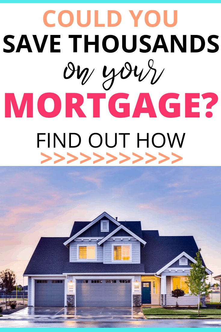 Large house with text overlay - could you save money on your mortgage?