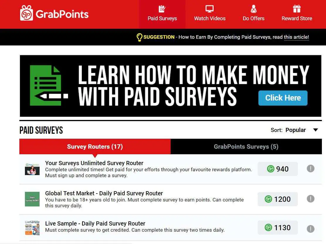 Grabpoints Review Guide How To Make Money Online With Grabpoints