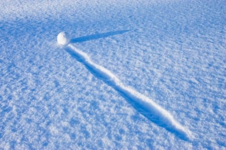 snowball on snow