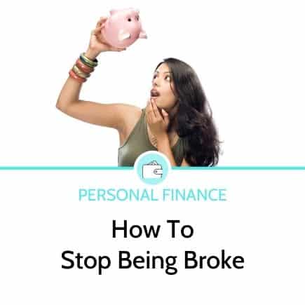 How to stop being broke